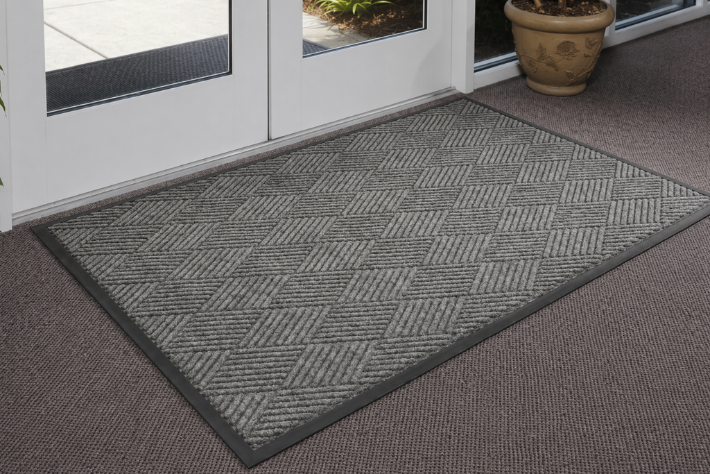CSC Water Hog Diamond Mat,Absorbent All-Weather Doormat with Non-Slip Rubber Backing, Dirt & Moisture Trapper, Low Profile, Easy Clean