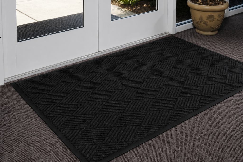 CSC Water Hog Diamond Mat,Absorbent All-Weather Doormat with Non-Slip Rubber Backing, Dirt & Moisture Trapper, Low Profile, Easy Clean