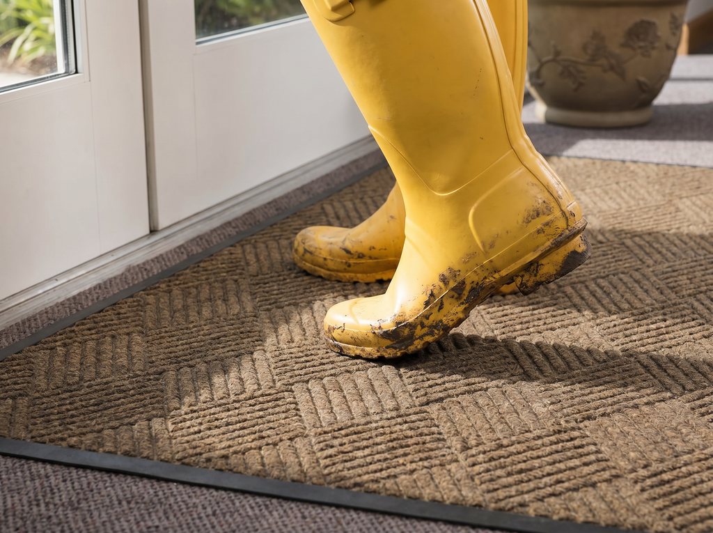 CSC Water Hog Diamond Mat,Absorbent All-Weather Doormat with Non-Slip Rubber Backing, Dirt & Moisture Trapper, Low Profile, Easy Clean