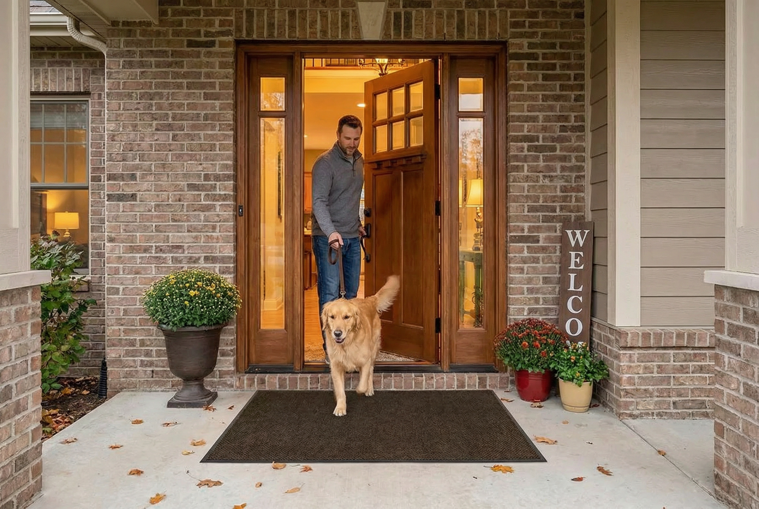 CSC Ultra Strong Mat, Non-Slip Waterproof, Large Door Mat for Indoor Entrance or Business Entryway