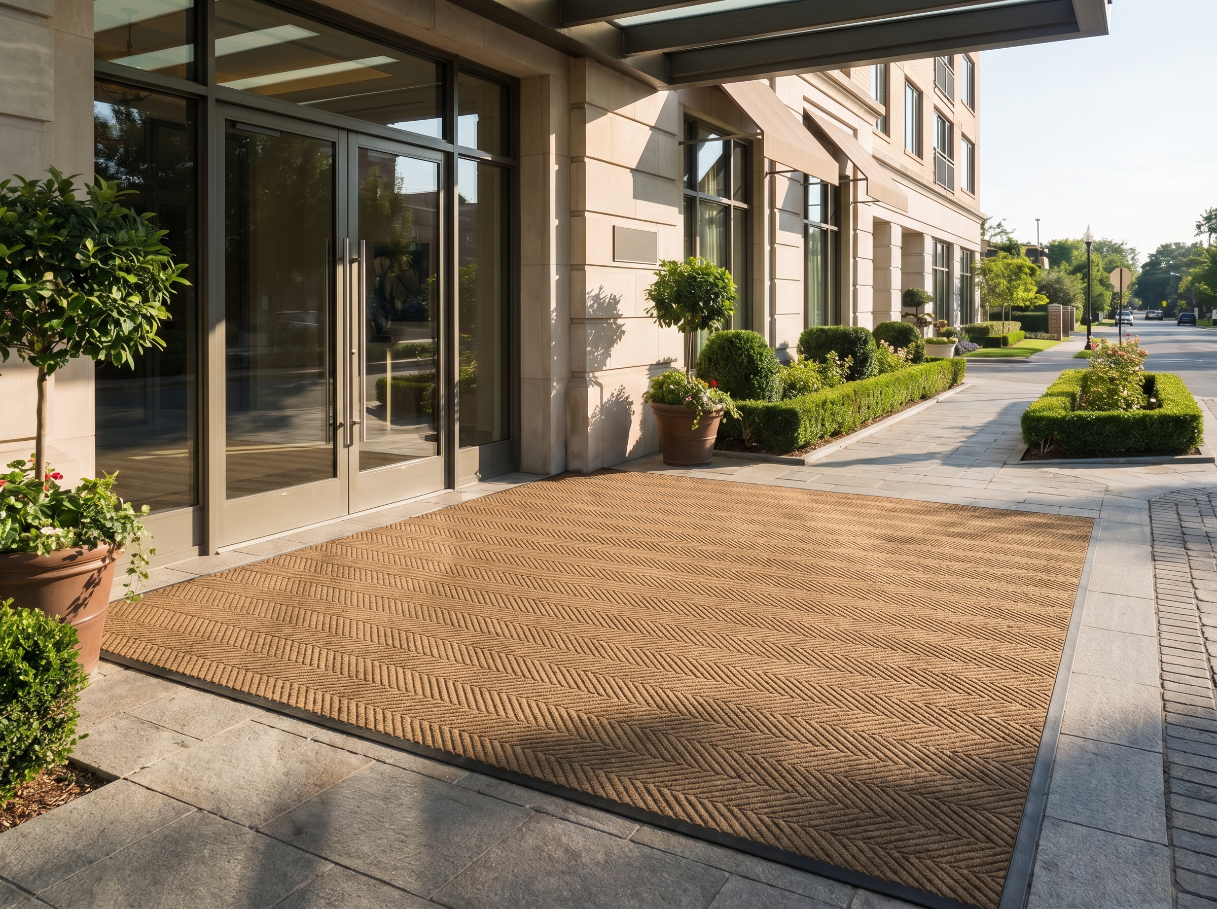 CSC Water Hog tyre Mat,Absorbent All-Weather Doormat with Non-Slip Rubber Backing, Dirt & Moisture Trapper, Low Profile, Easy Clean