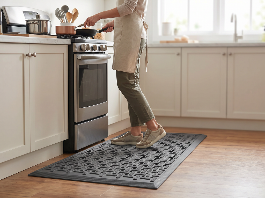 CSC Anti-fatigue Mat Non-Slip Oil-Resistant Nitrile Rubber Mat for Workshop Garage Kitchen