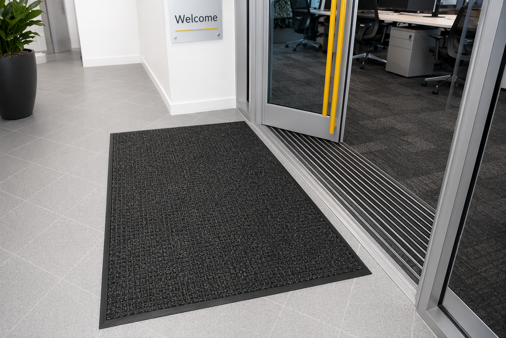 CSC Water Hog Box Mat,Absorbent All-Weather Doormat with Non-Slip Rubber Backing, Dirt & Moisture Trapper, Low Profile, Easy Clean