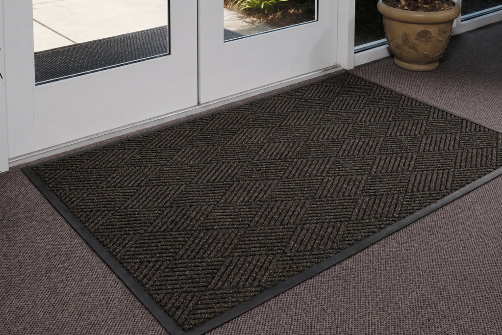 CSC Water Hog Diamond Mat,Absorbent All-Weather Doormat with Non-Slip Rubber Backing, Dirt & Moisture Trapper, Low Profile, Easy Clean