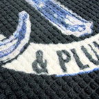 CSC Water Hog Logo Mat,Absorbent All-Weather Doormat with Non-Slip Rubber Backing, DIY Your Own Logo/Text for Business, Office & Home