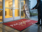 CSC Water Hog Logo Mat,Absorbent All-Weather Doormat with Non-Slip Rubber Backing, DIY Your Own Logo/Text for Business, Office & Home
