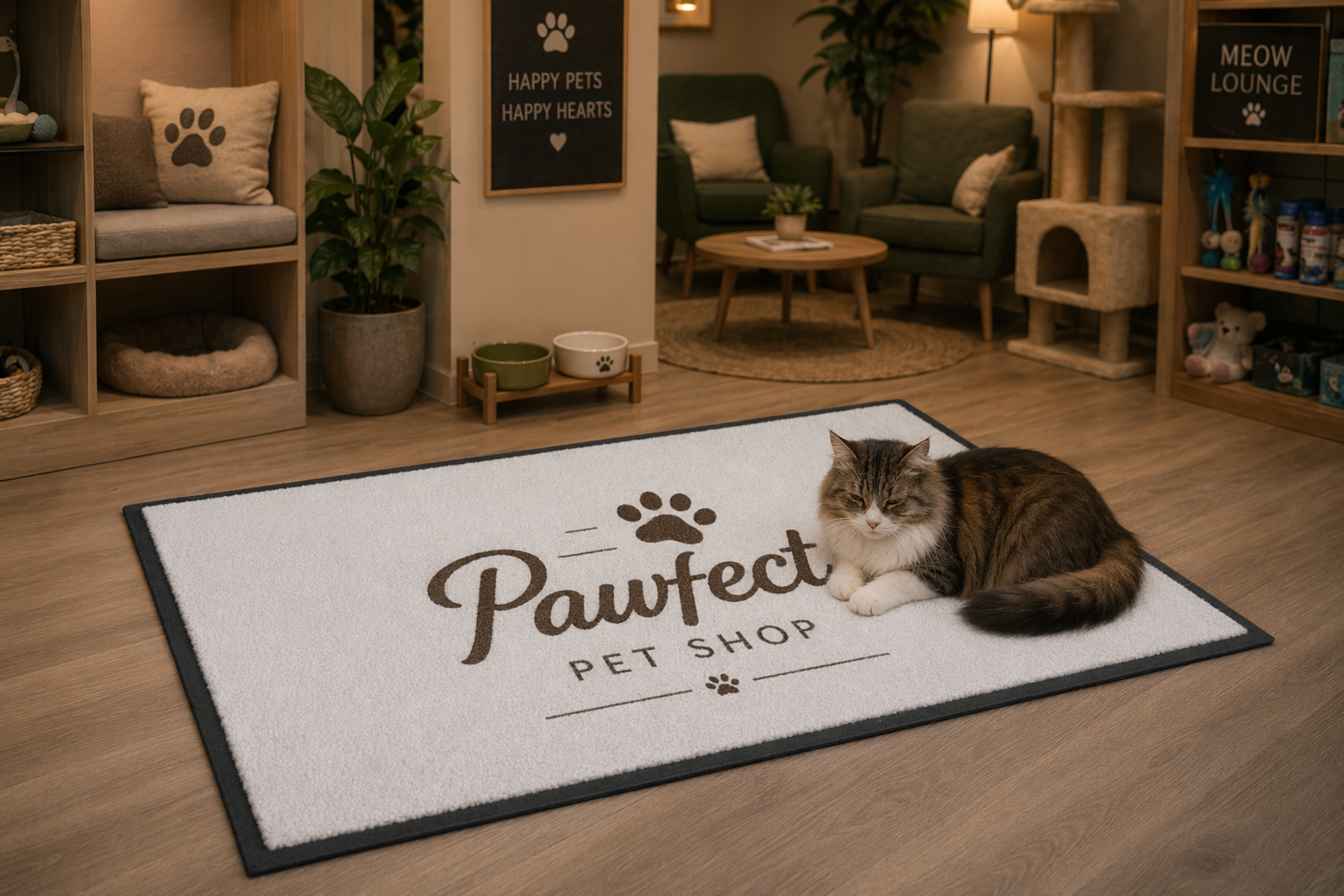 CSC Sorona Custom Logo Entrance Mat, Eco-Friendly Washable Indoor Floor Mat with Non-Slip Backing for Office, Store, Hotel & Commercial Entryway