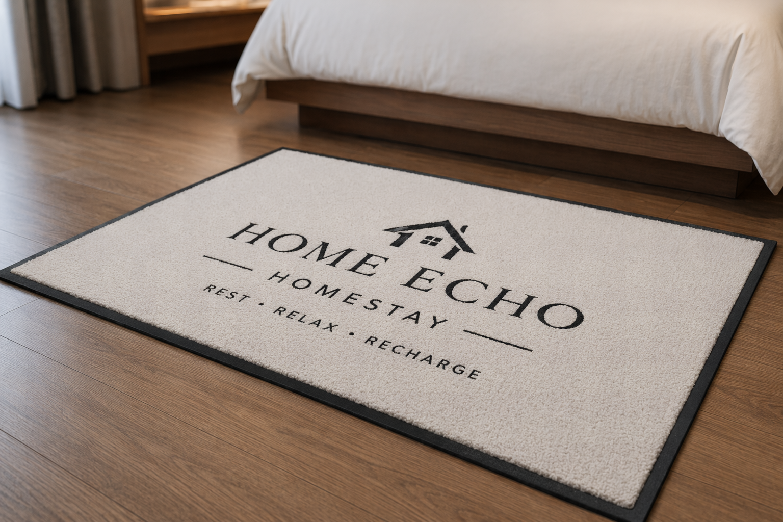 CSC Sorona Custom Logo Entrance Mat, Eco-Friendly Washable Indoor Floor Mat with Non-Slip Backing for Office, Store, Hotel & Commercial Entryway